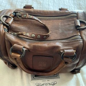 Frye Brooke Speedy Large Satchel in Brown